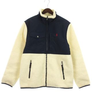 ポロラルフローレン(POLO RALPH LAUREN)のポロ ラルフローレン フリースボア ジャケット ホワイト M ■ECS(ブルゾン)