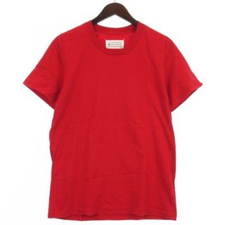 マルタンマルジェラ(Maison Martin Margiela)のメゾンマルジェラ 10 Tシャツ カットソー 半袖 レッド 44(Tシャツ/カットソー(半袖/袖なし))