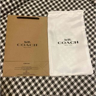 COACH - 新品　コーチ　保存袋　紙袋　長財布用