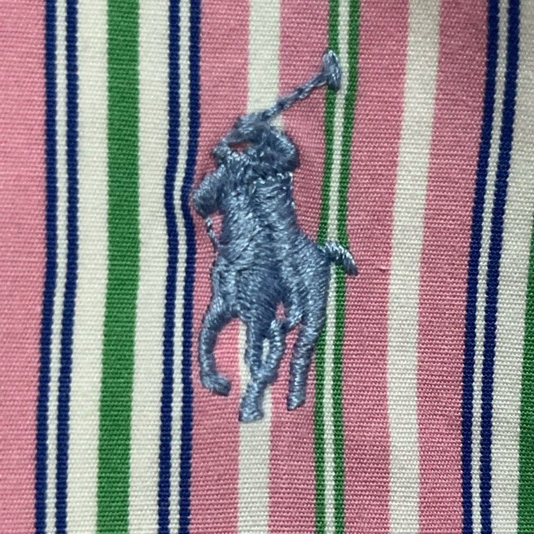 Ralph Lauren(ラルフローレン)のラルフローレン BDシャツ ピンク ストライプ ポニー刺繍 ゆるだぼ 90s メンズのトップス(シャツ)の商品写真