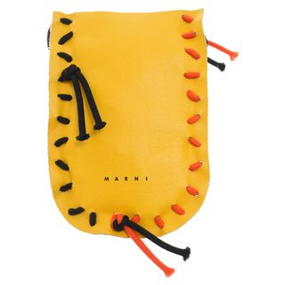 マルニ(Marni)のMARNI マルニ 20SS ダック地切替 ロープ ショルダー バッグ カーキ/イエロー SBMQ0016A(ショルダーバッグ)