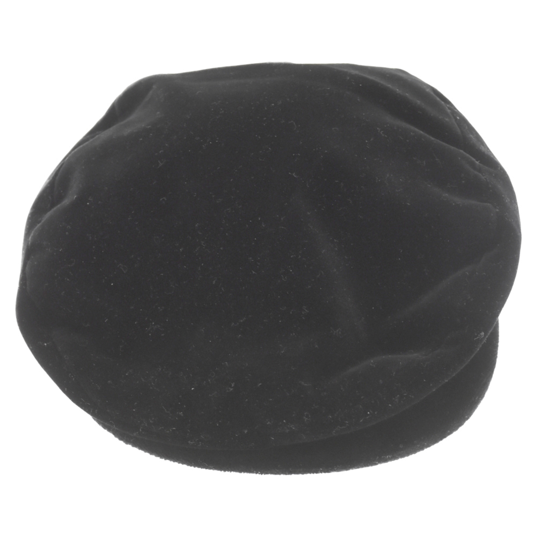 DOLCE&GABBANA(ドルチェアンドガッバーナ)のDOLCE & GABBANA ドルチェアンドガッバーナ ベロアハンチングキャップ WHT02 ブラック メンズの帽子(キャップ)の商品写真
