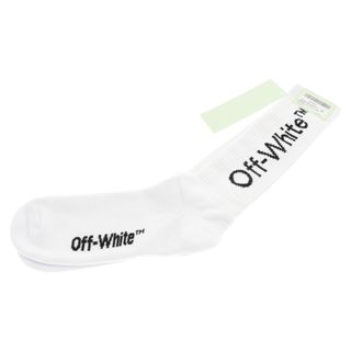 オフホワイト(OFF-WHITE)のOFF-WHITE オフホワイト ARROW MID LENGTH SOCKS - WHITE/BLACK アロウ ミッド レングス ソックス 靴下 ホワイト/ブラック(その他)