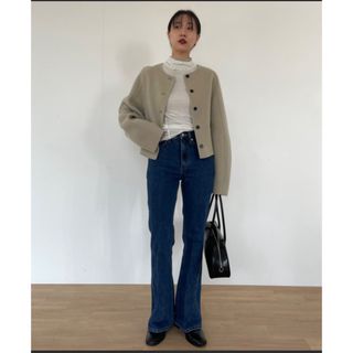 クラネ(CLANE)のdidot.showroom -5kg long boots cut denim(デニム/ジーンズ)