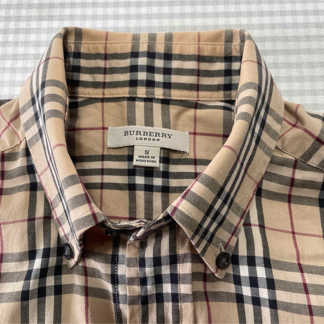 BURBERRY(バーバリー)のバーバリー　長袖コットンシャツ　ボタンダウン メンズのトップス(シャツ)の商品写真