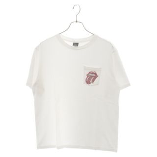 ナンバーナイン(NUMBER (N)INE)のNUMBER (N)INE ナンバーナイン ROLLING STONES スパンコール胸ポケットTシャツ ホワイト(Tシャツ/カットソー(半袖/袖なし))