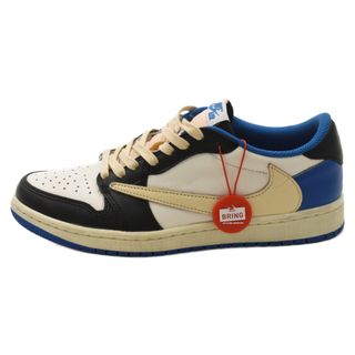 ナイキ(NIKE)のNIKE ナイキ ×TRAVIS SCOTT FRAGMENT AIR JORDAN 1 LOW OG SP トラヴィススコット フラグメント エアジョーダン1 ローカットスニーカー US7/25cm DM7866-140 レディース(スニーカー)