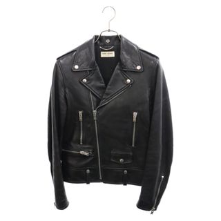 サンローラン(Saint Laurent)のSAINT LAURENT PARIS サンローランパリ 15AW L01 Classic Motorcycle Jacket クラシックダブルライダースレザージャケット ブラック 397290 Y5YA1(ライダースジャケット)