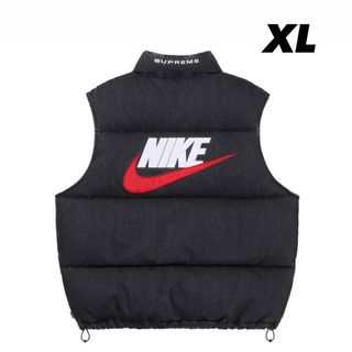 シュプリーム(Supreme)のSupreme x Nike Denim Puffer Vest "Black"(ベスト)