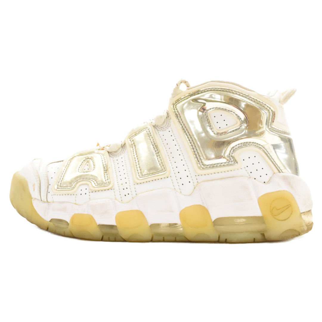 NIKE(ナイキ)のNIKE ナイキ WMNS Air More Uptempo Chrome White エアモア アップテンポ ハイカットスニーカー 917593-100 ウィメンズ US10.5/27.5cm ホワイト メンズの靴/シューズ(スニーカー)の商品写真