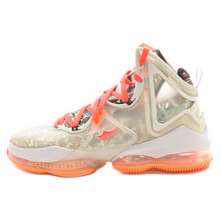 ナイキ(NIKE)のNIKE ナイキ LEBRON 19 レブロン19 ハイカットスニーカー グレー/オレンジ DC9339-001(スニーカー)