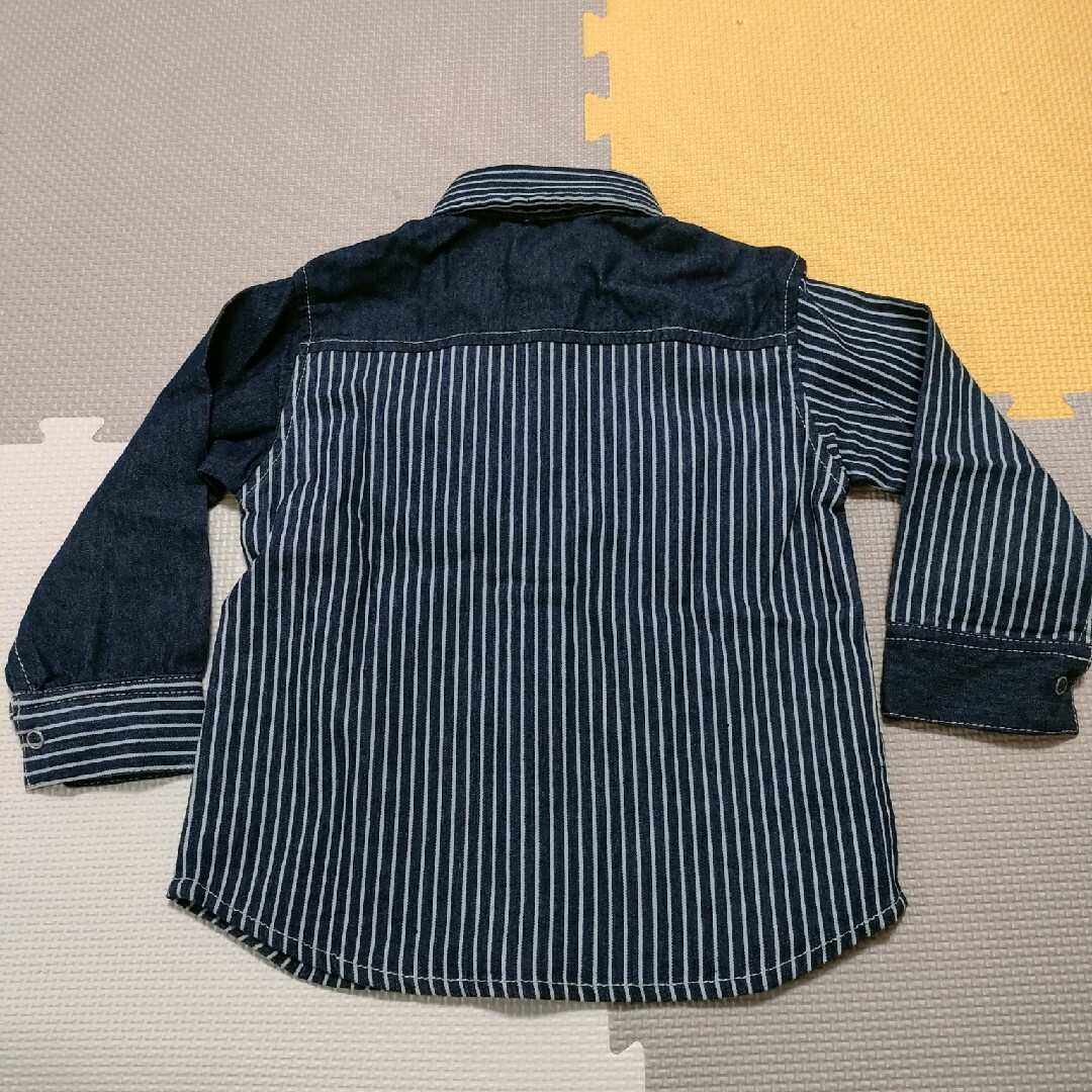 SLAP SLIP(スラップスリップ)のSLAP SLIP デニムシャツ　100サイズ キッズ/ベビー/マタニティのキッズ服男の子用(90cm~)(ブラウス)の商品写真