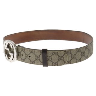 Gucci - GUCCI グッチ GGスプリーム インターロッキングG ベルト ベージュ 411924