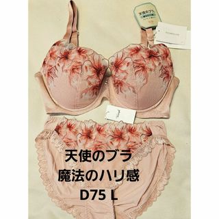 トリンプ(Triumph)の新品　トリンプ　天使のブラ　魔法のハリ感　ブラジャー　ショーツ セット　d75(ブラ&ショーツセット)