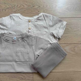 エイチアンドエム(H&M)のkids baby set（beige(Tシャツ/カットソー)