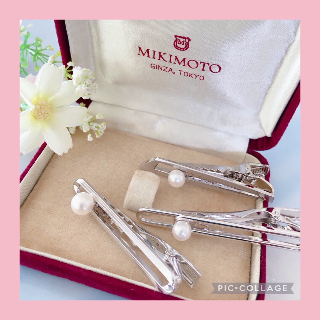 MIKIMOTO(ミキモト)のミキモトネクタイピン🍀　3セット✨ケースおまけ メンズのファッション小物(ネクタイピン)の商品写真