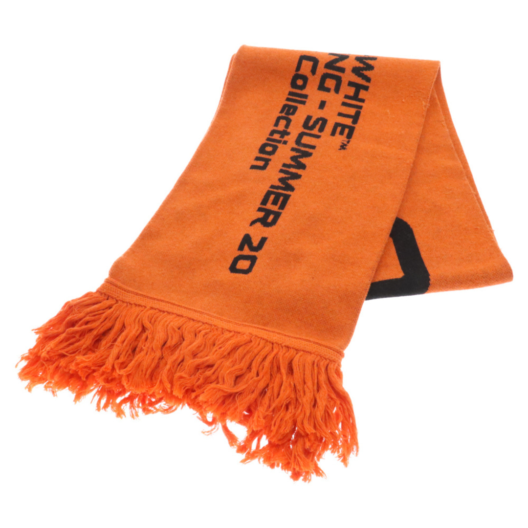 OFF-WHITE(オフホワイト)のOFF-WHITE オフホワイト WAVY LINE LOGO SCARF ウェービーラインロゴスカーフ マフラー OMMA001R20407004 オレンジ メンズのファッション小物(マフラー)の商品写真