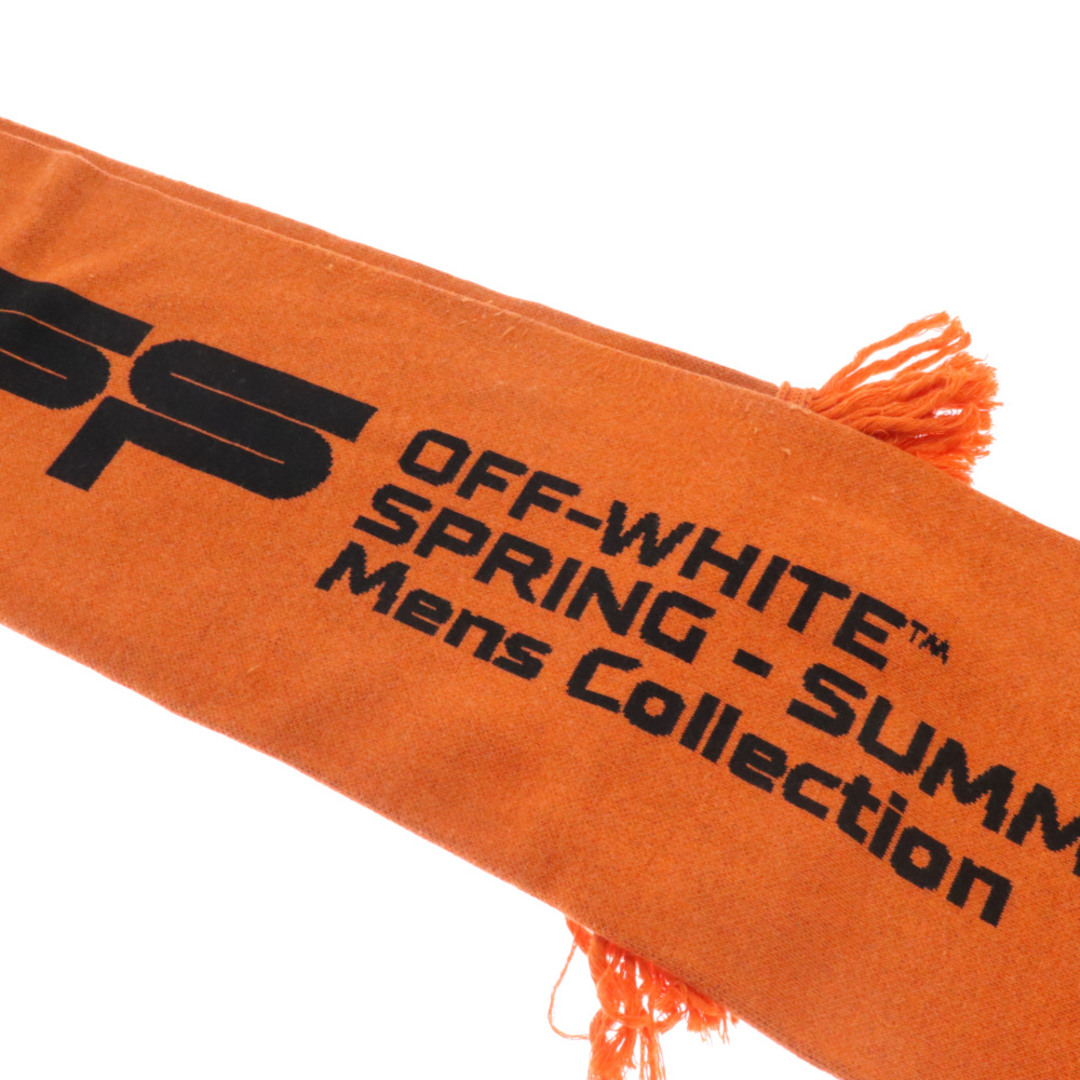 OFF-WHITE(オフホワイト)のOFF-WHITE オフホワイト WAVY LINE LOGO SCARF ウェービーラインロゴスカーフ マフラー OMMA001R20407004 オレンジ メンズのファッション小物(マフラー)の商品写真