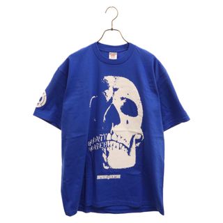 シュプリーム(Supreme)のSUPREME シュプリーム 23AW×BOUNTY HUNTER Skulls Tee×バウンティハンター スカルプリント半袖Tシャツ カットソー ブルー(Tシャツ/カットソー(半袖/袖なし))