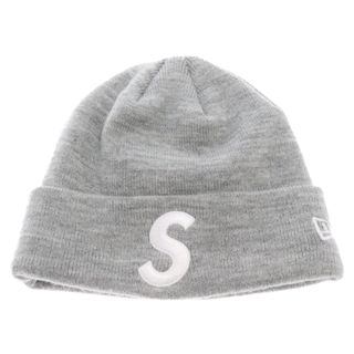 シュプリーム(Supreme)のSUPREME シュプリーム 23AW×NEWERA S Logo Beanie ニューエラ Sロゴ スモールボックスロゴ ビーニー ニットキャップ グレー(ニット帽/ビーニー)