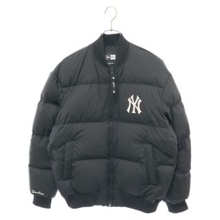 ニューエラー(NEW ERA)のNEW ERA ニューエラ AP MLB DOWN BOMBER JACKET ロゴ刺繍 ニューヨークヤンキース ダウンジャケット ボンバージャケット ブラック 13803139(ダウンジャケット)