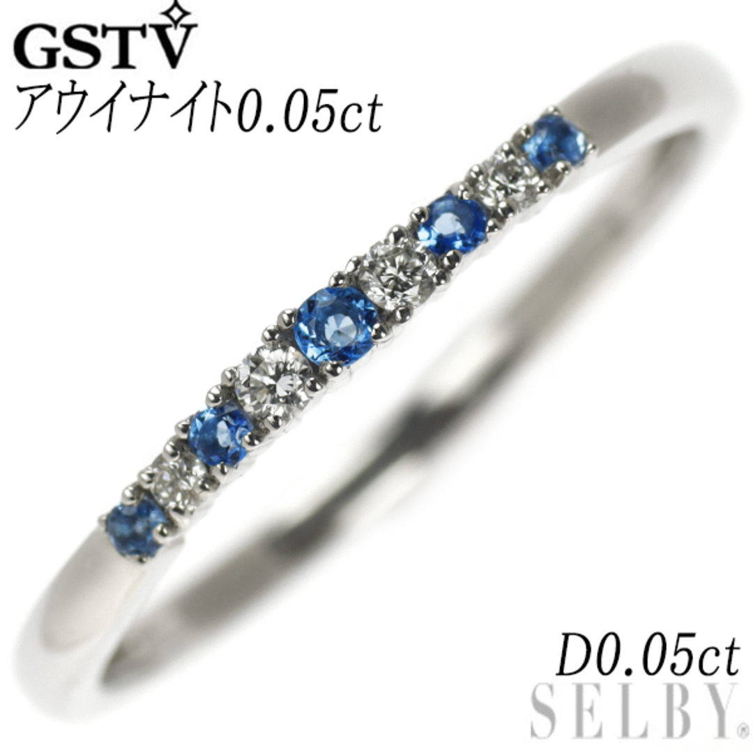 GSTV 希少 Pt950 アウイナイト ダイヤモンド リング 0.05ct D0.05ct レディースのアクセサリー(リング(指輪))の商品写真