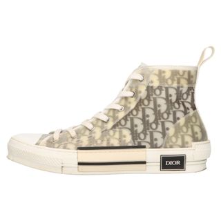 ディオール(Dior)のDIOR ディオール B23 High Top Sneakers オブリーク総柄ハイカットスニーカー ホワイト(スニーカー)