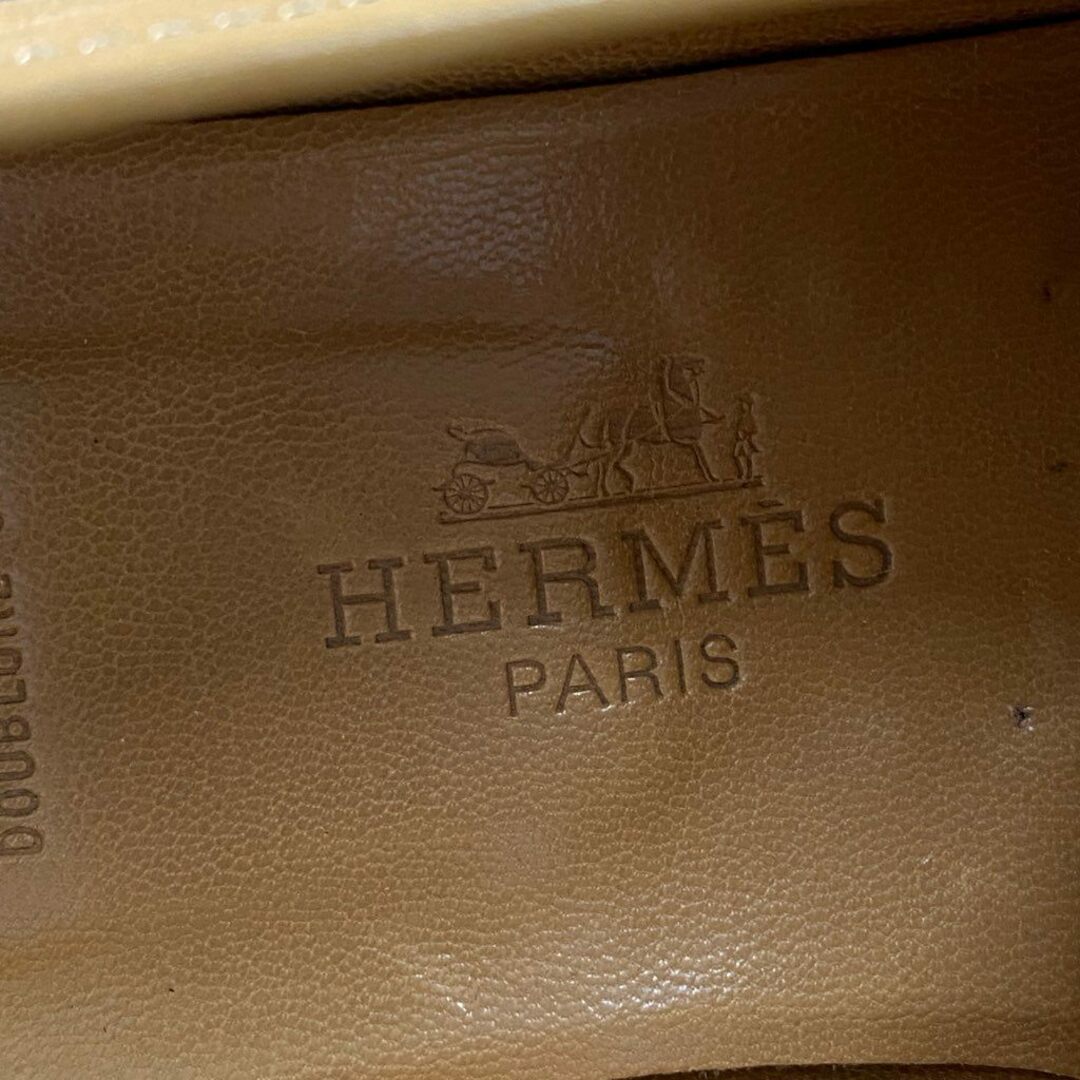 Hermes(エルメス)の1d21 HERMES エルメス H金具 コンスタンス ローファー 36 ベージュ レザー レディース シューズ イタリア製 レディースの靴/シューズ(ローファー/革靴)の商品写真