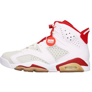 ナイキ(NIKE)のNIKE ナイキ AIR JORDAN 6 RETRO ALTERNATE HARE 384664-113 エアジョーダン6 オルタネイトヘア ハイカットスニーカー ホワイト/レッド US8.5/26.5cm(スニーカー)