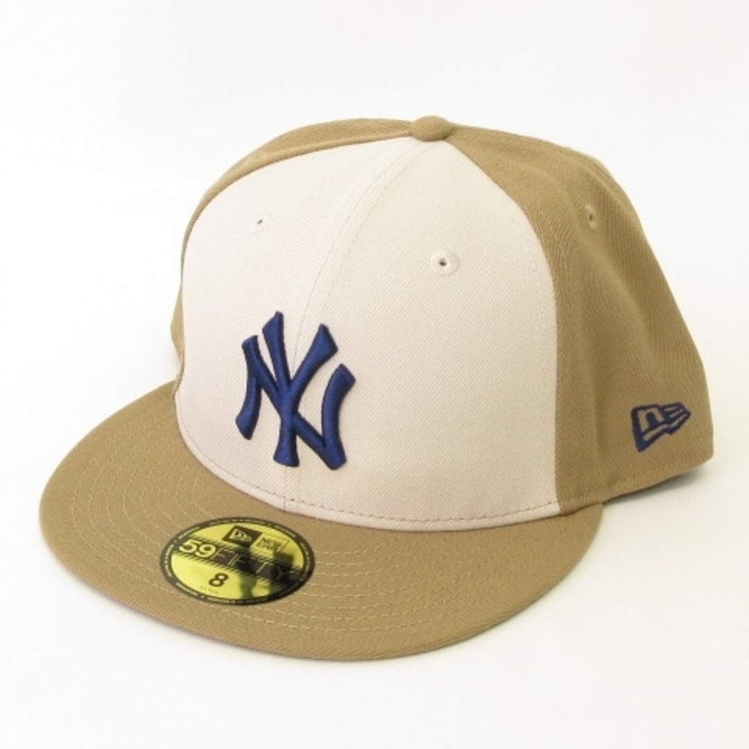 NEW ERA(ニューエラー)のニューエラ 59FIFTY MLB NY ヤンキース キャップ ベージュ 8 メンズの帽子(その他)の商品写真