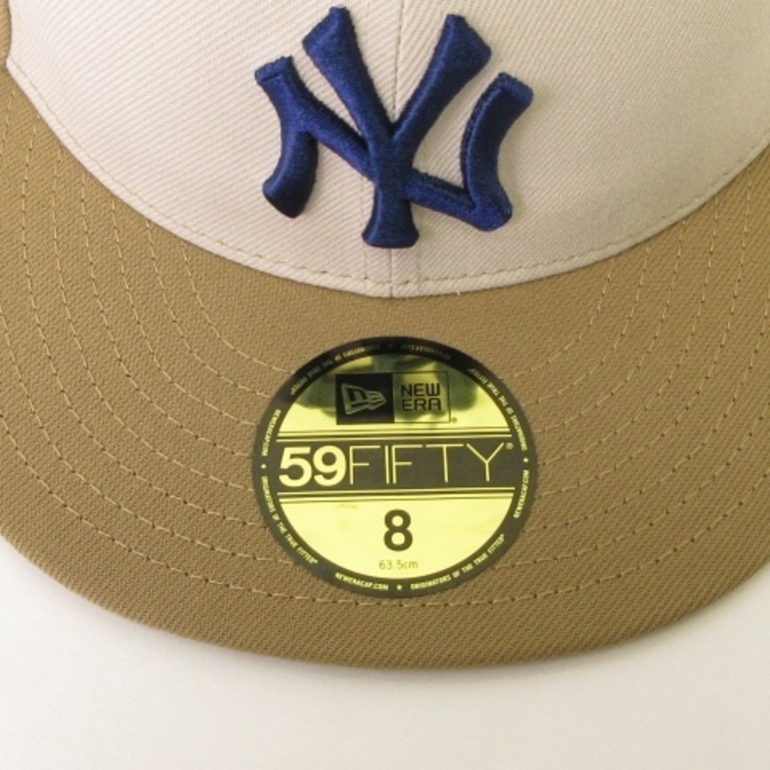 NEW ERA(ニューエラー)のニューエラ 59FIFTY MLB NY ヤンキース キャップ ベージュ 8 メンズの帽子(その他)の商品写真