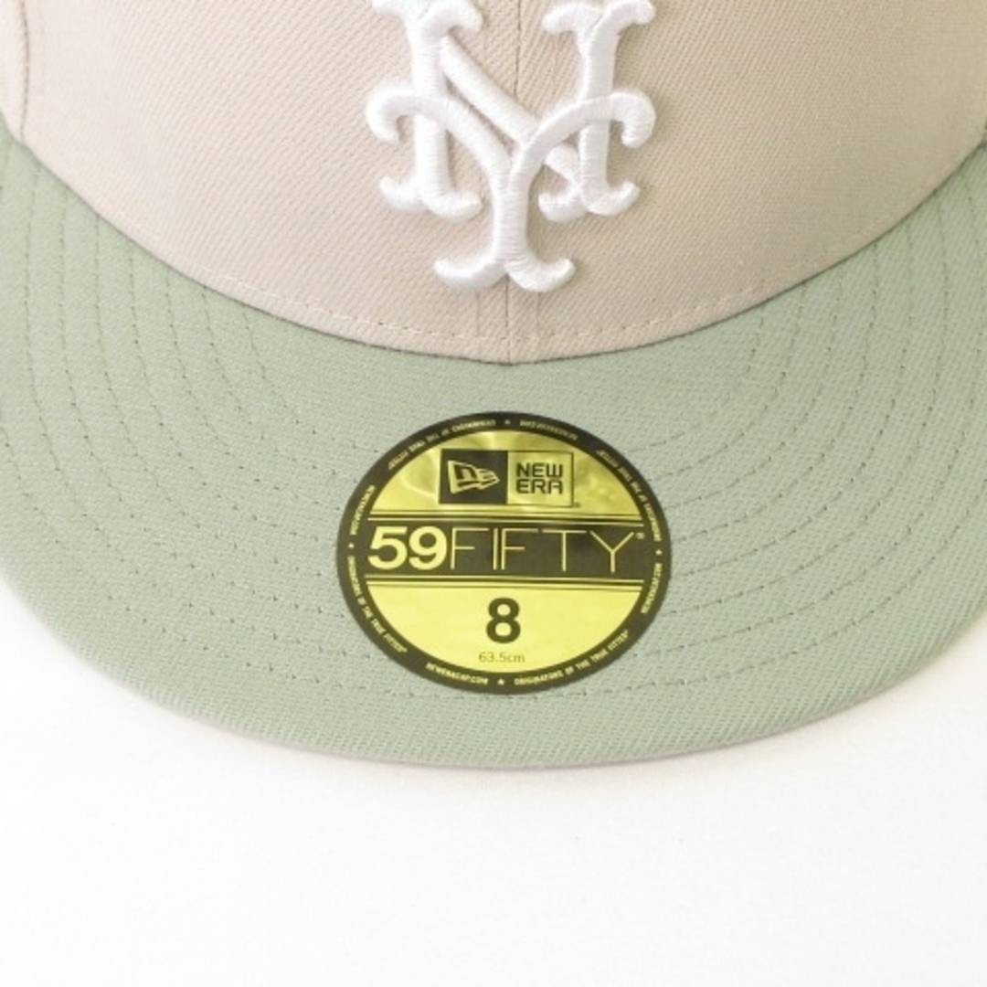 NEW ERA(ニューエラー)のニューエラ 59FIFTY メッツ キャップ アイボリー グリーン 8 メンズの帽子(その他)の商品写真