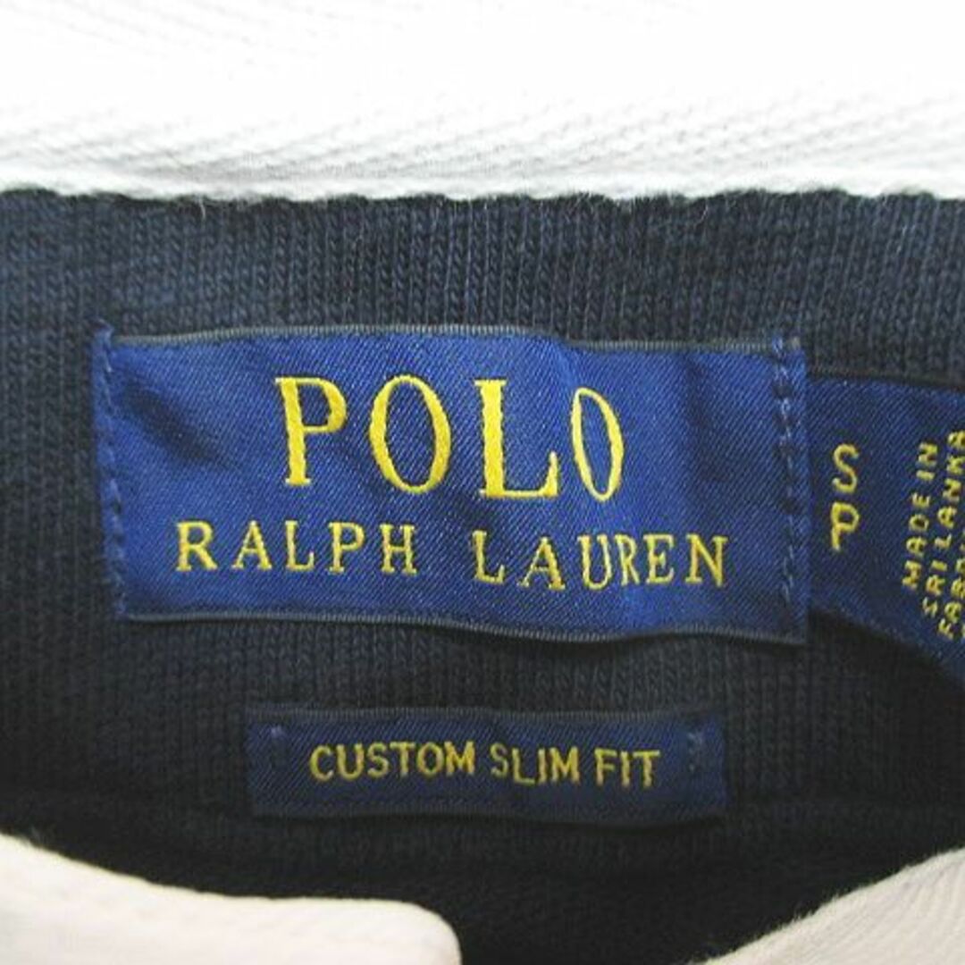 POLO RALPH LAUREN(ポロラルフローレン)のポロ ラルフローレン 半袖 ポロシャツ カットソー 比翼 SP 紺 ロゴ 刺繍 メンズのトップス(ポロシャツ)の商品写真