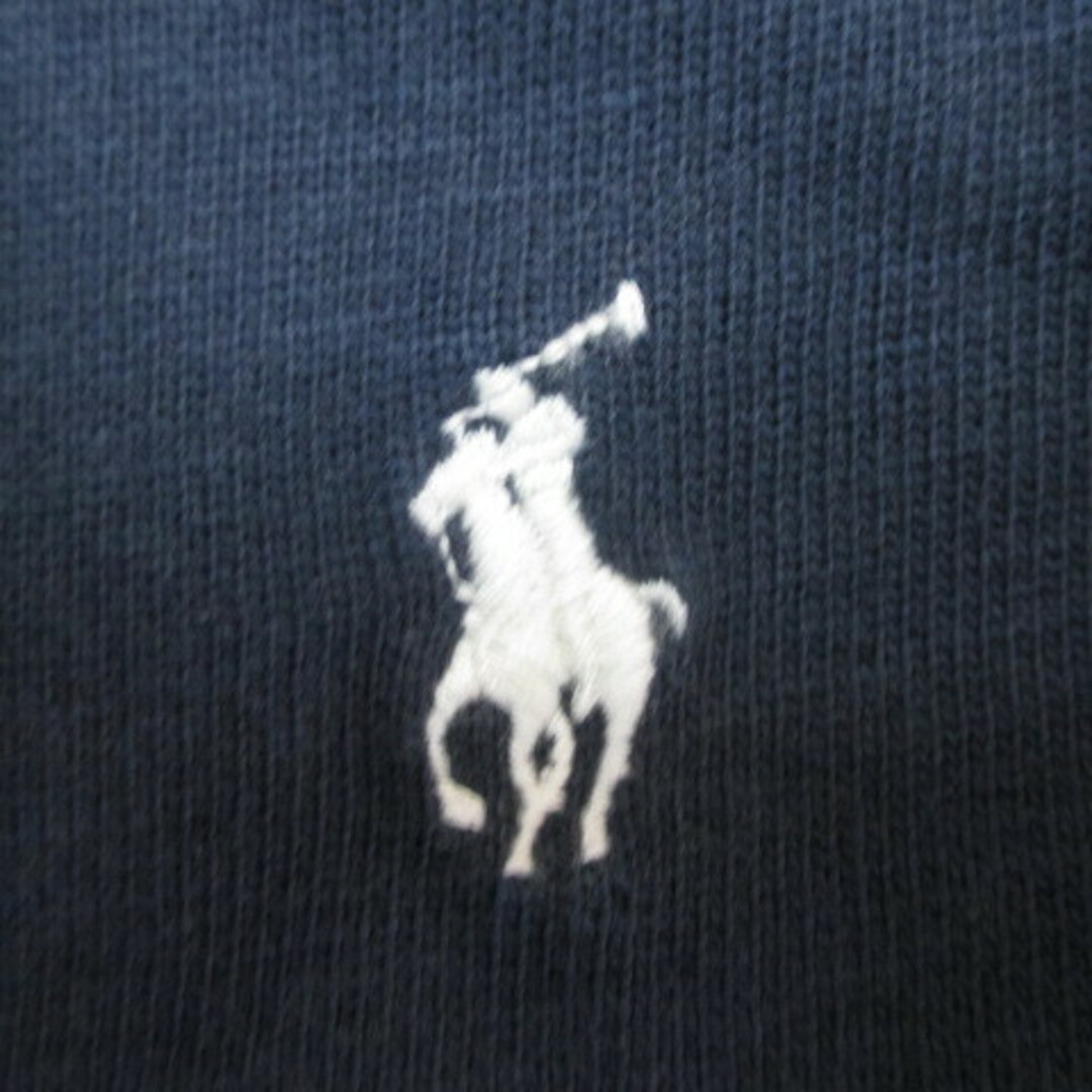 POLO RALPH LAUREN(ポロラルフローレン)のポロ ラルフローレン 半袖 ポロシャツ カットソー 比翼 SP 紺 ロゴ 刺繍 メンズのトップス(ポロシャツ)の商品写真