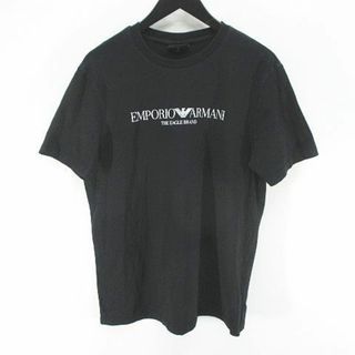 エンポリオアルマーニ(Emporio Armani)のエンポリオアルマーニ 半袖 Tシャツ カットソー M 黒 ブラック ロゴ 綿(Tシャツ/カットソー(半袖/袖なし))