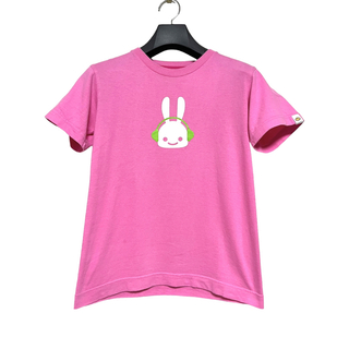 キューン(CUNE)の匿名発送　美品　CUNE キューン　コットンプリントT ピンク　サイズXS(Tシャツ(半袖/袖なし))