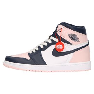 ナイキ(NIKE)のNIKE ナイキ WMNS AIR JORDAN 1 RETRO HIGH OG ウィメンズ エアジョーダン 1 ハイカットスニーカー ホワイト/ピンク US10/27.0cm DD9335-641(スニーカー)