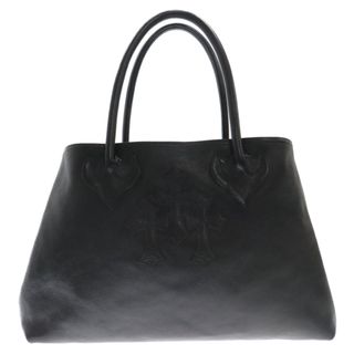 CHROME HEARTS クロムハーツ TOTE W SNP 3CEME 3セメタリークロスパッチ レザートートバッグ ブラック ※海外ギャランティあり