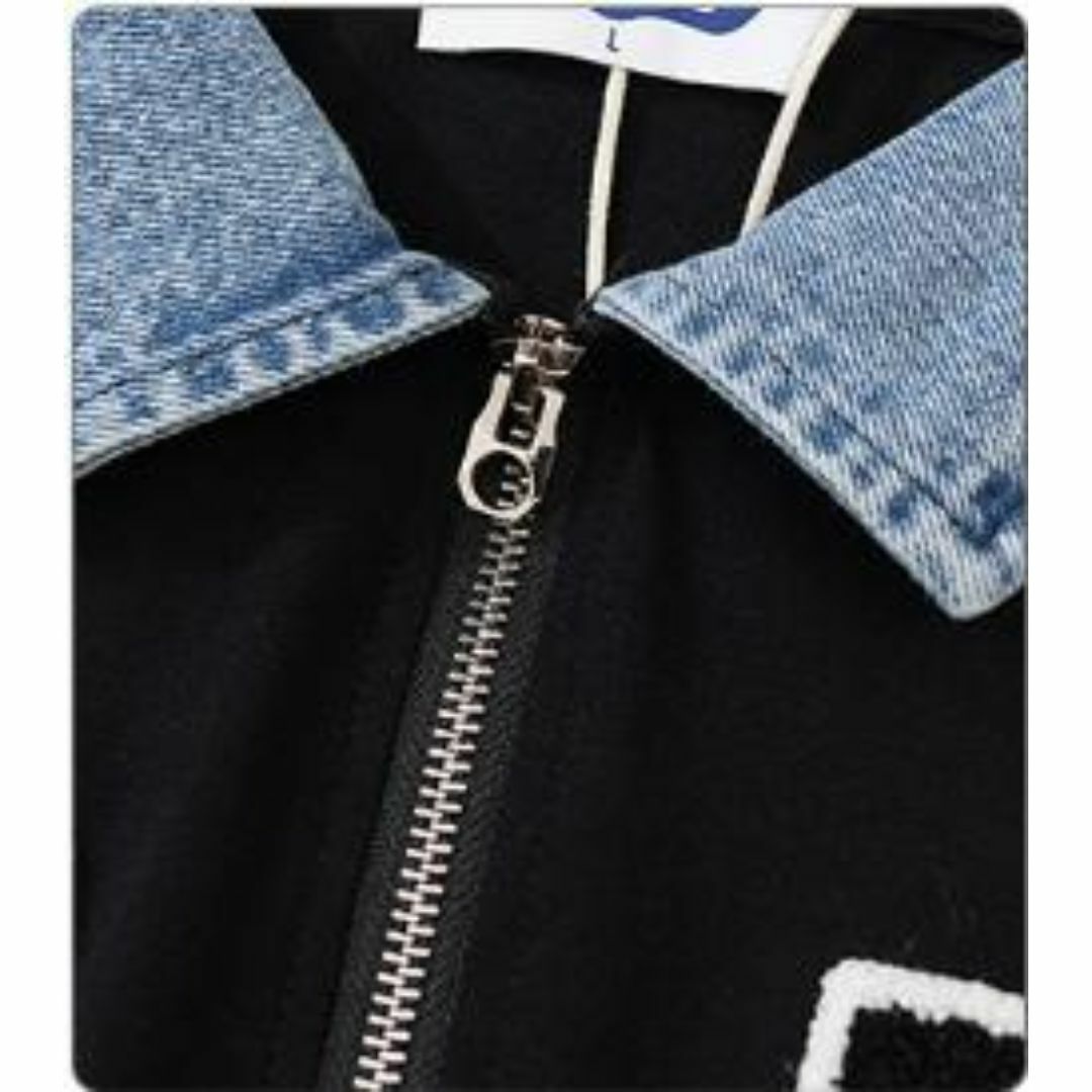 ビッグシルエット オーバーサイズ ワッペン ロゴ ハーフジップ ポロシャツ メンズのトップス(ポロシャツ)の商品写真