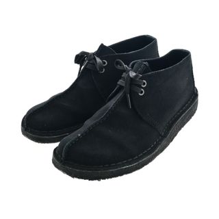 クラークス(Clarks)のclarks クラークス ブーツ 8 1/2(26.5cm位) 黒 【古着】【中古】(ブーツ)