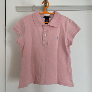 ラルフローレン(Ralph Lauren)のラルフローレン 女の子ピンク半袖ポロシャツ120 キッズ(Tシャツ/カットソー)