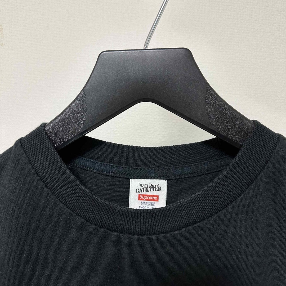 Supreme(シュプリーム)の【美品！】 シュプリーム × ジャン ポール ゴルチエ Tシャツ 黒色 Sサイズ メンズのトップス(Tシャツ/カットソー(半袖/袖なし))の商品写真