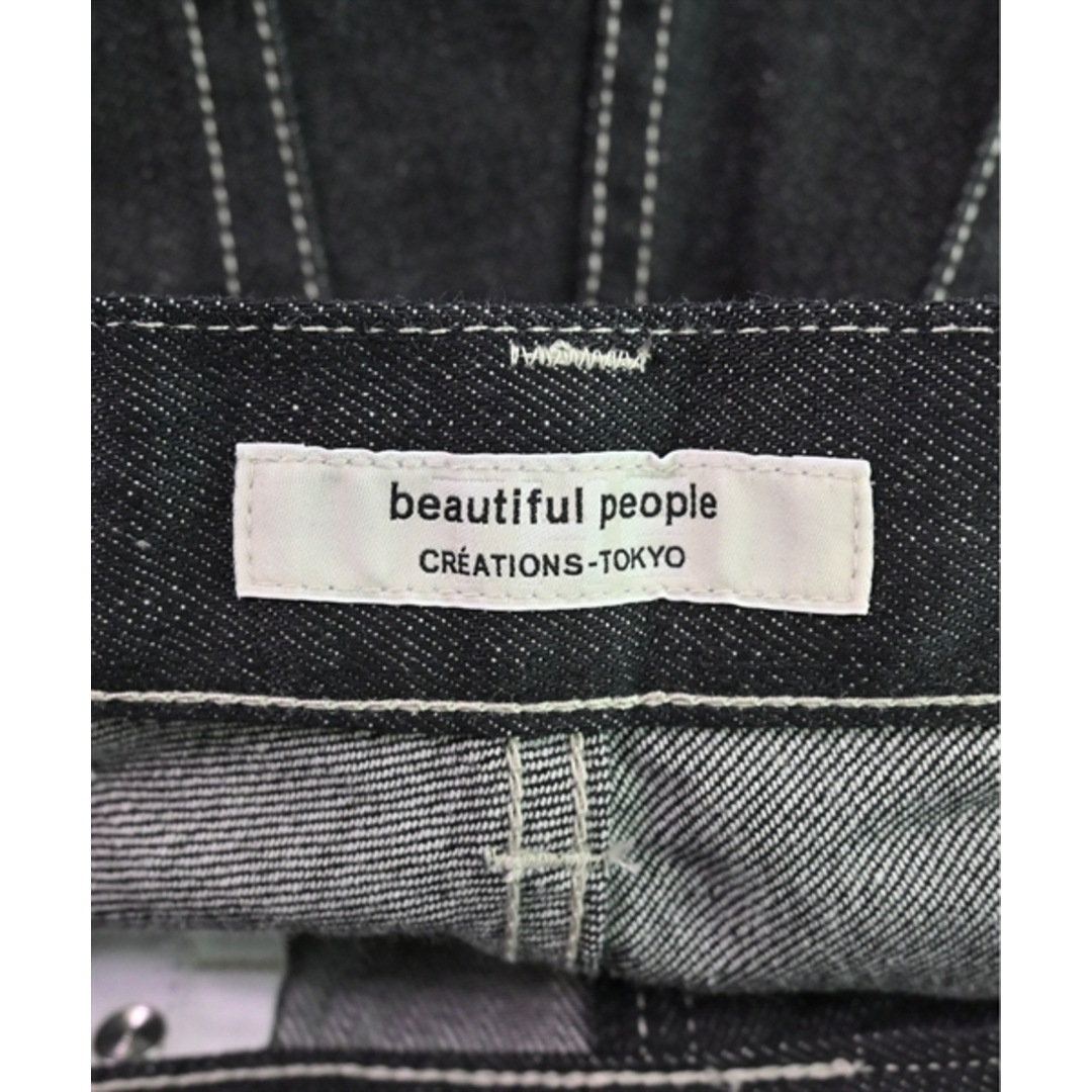 beautiful people(ビューティフルピープル)のbeautiful people デニムパンツ 32(XXS位) 黒(デニム) 【古着】【中古】 レディースのパンツ(デニム/ジーンズ)の商品写真