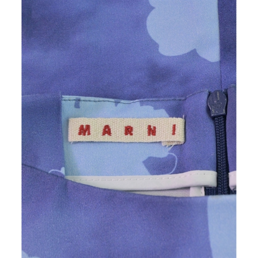 Marni(マルニ)のMARNI マルニ ワンピース（その他） 3 紺x青(総柄) 【古着】【中古】 キッズ/ベビー/マタニティのキッズ服女の子用(90cm~)(ワンピース)の商品写真