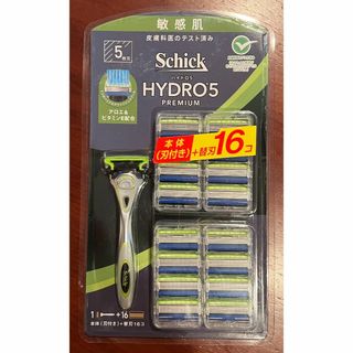 シック(Schick)の【新品未開封】シックハイドロ5 プレミアム 5枚刃 敏感肌用 本体+替刃16P(カミソリ)