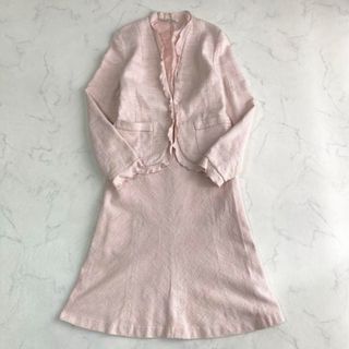 【美品】LAURA ASHLEY フリルツイードジャケット スカートセットアップ