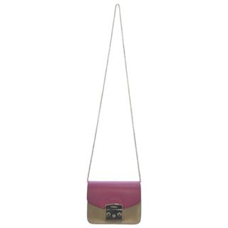 フルラ(Furla)のFURLA フルラ ショルダーバッグ - ゴールドx紫 【古着】【中古】(ショルダーバッグ)