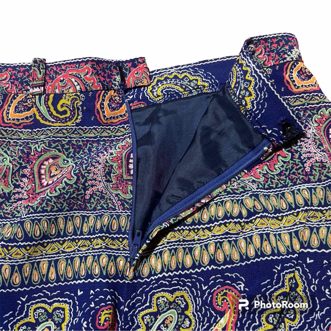 VINTAGE(ヴィンテージ)の【ヴィンテージ】70's NewElite/ニューエリート☻ペイズリー柄スカート レディースのスカート(ひざ丈スカート)の商品写真