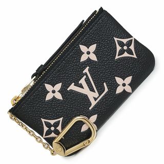 ルイヴィトン(LOUIS VUITTON)のルイ ヴィトン ポシェット クレ フック付き キーケース コインケース 小銭入れ 財布 バイカラー モノグラムアンプラント レザー ノワール ブラック ベージュ 黒 M80885 箱付 LOUIS VUITTON（未使用　展示品）(コインケース)