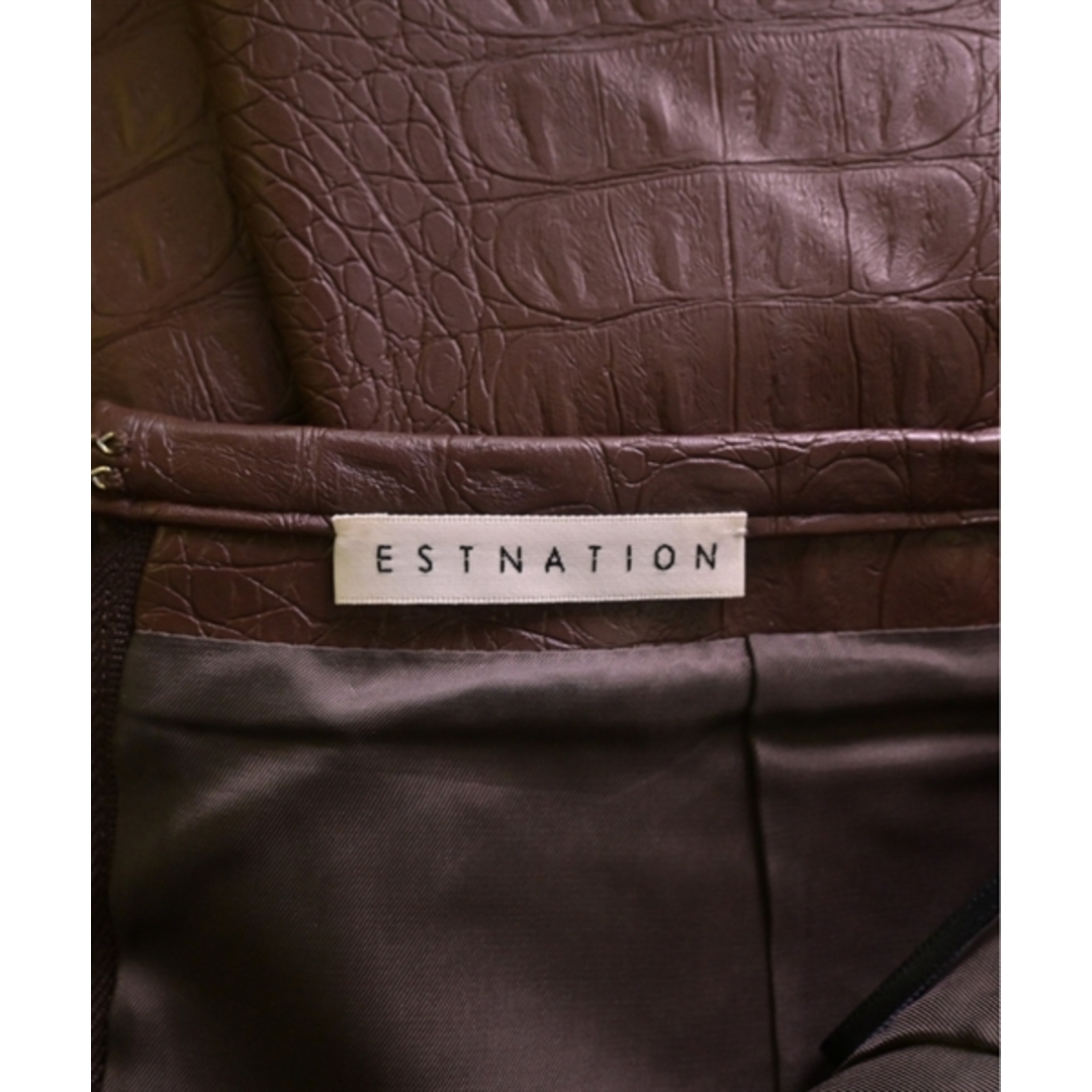 ESTNATION(エストネーション)のESTNATION エストネーション ミニスカート 36(S位) 茶 【古着】【中古】 レディースのスカート(ミニスカート)の商品写真